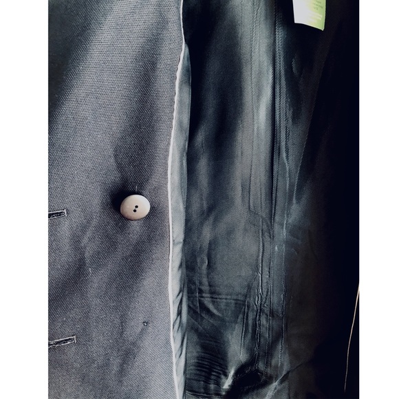 BRITISH!🇬🇧Zara Basic Collection Double Breasted Navy Blazer w/Gold Buttons🧥 - Picture 6 of 10